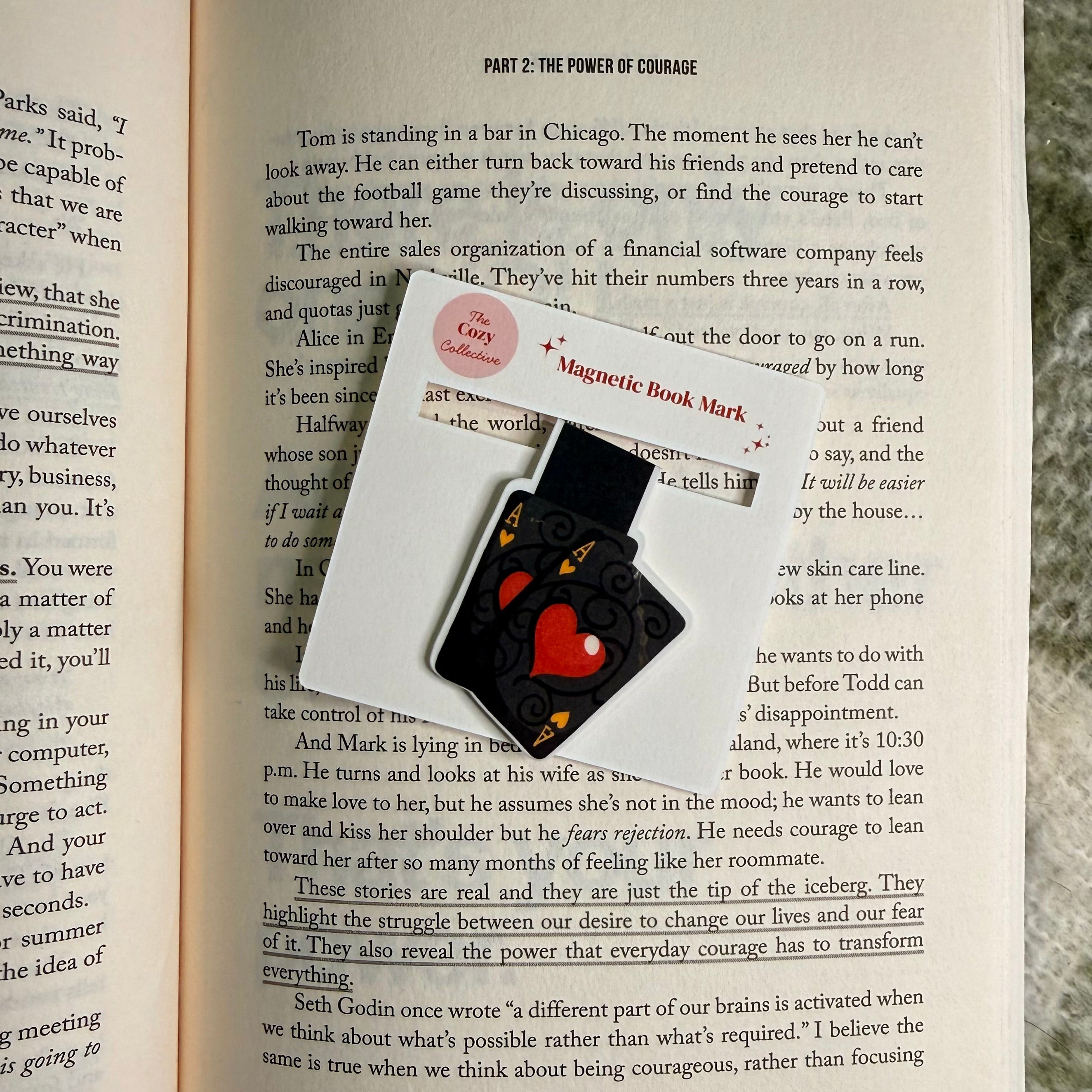 Ace of Hearts Magnetic Book Mark