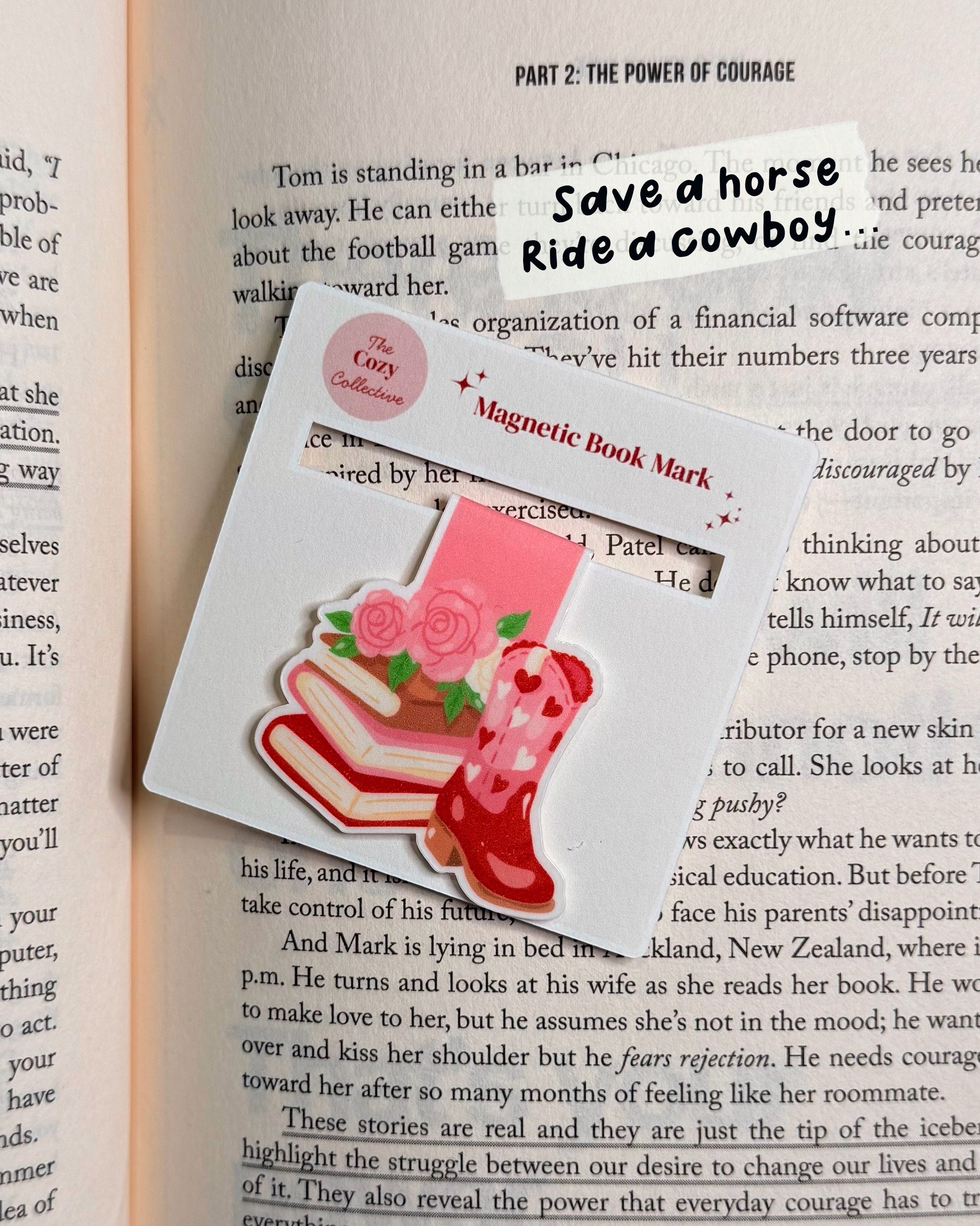 CowBoy Magnetic Book Mark